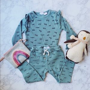 Zara BabyGirl Legging Shirt Set